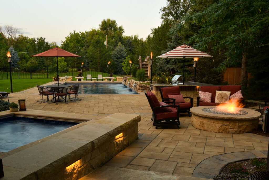 custom outdoor fireplace denver